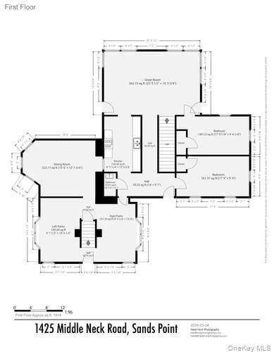1425 Middle Neck Road Sands Point, NY 11050 - Photo 36 of 38 Floor Plan - First Floor