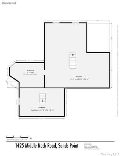 1425 Middle Neck Road Sands Point, NY 11050 - Photo 38 of 38 Floor Plan - Basement