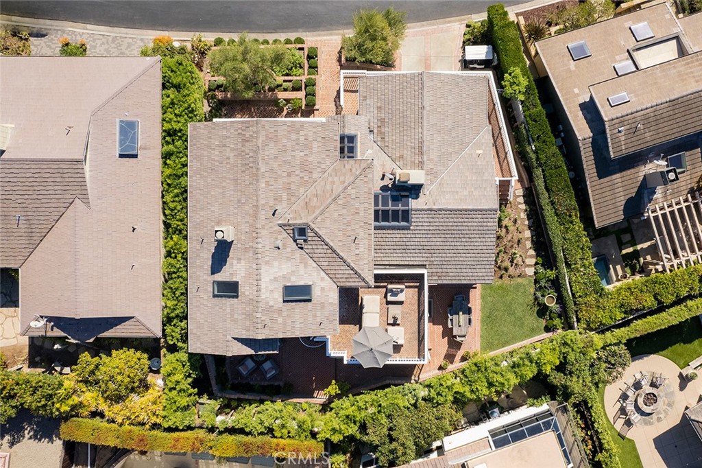 806 Emerald Bay Laguna Beach, CA 92651 - Photo 31 of 33 an aerial view of a house with a yard and potted plants