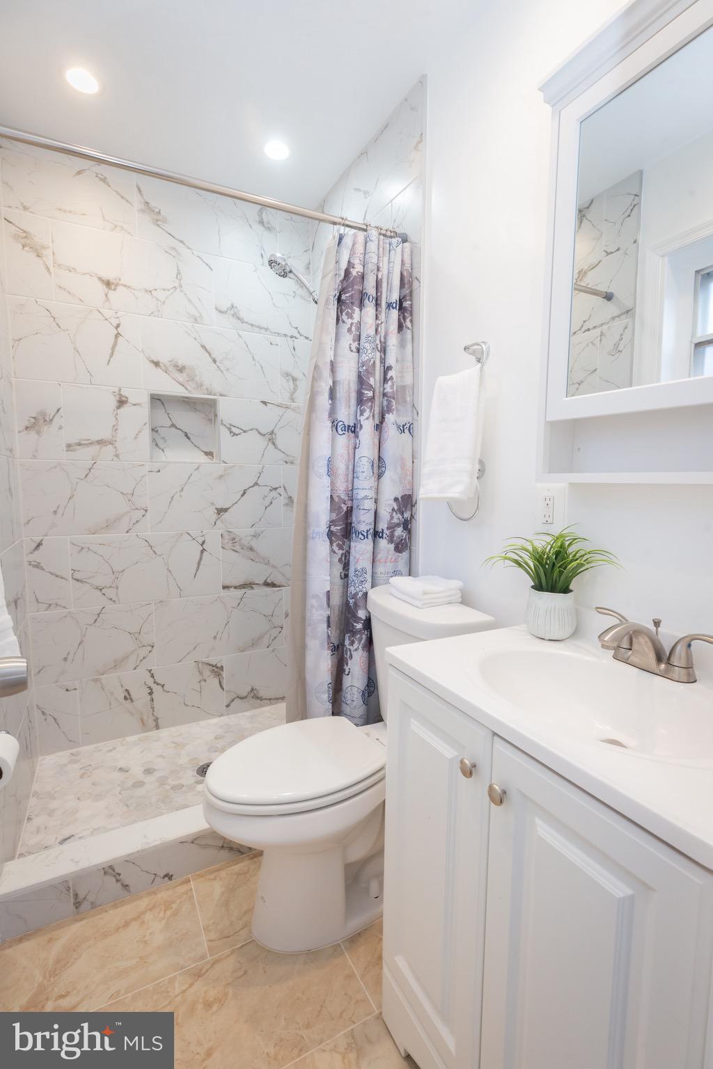 3945 Wendy Lane Silver Spring, MD 20906 - Photo 17 of 45 a bathroom with a sink toilet and shower