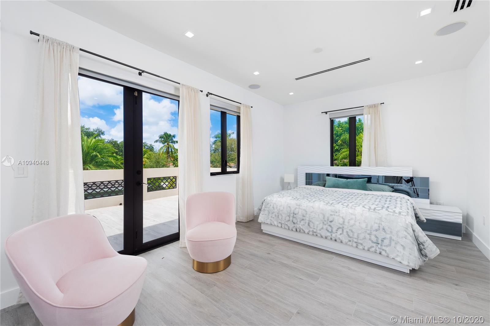 4200 Alhambra Circle Coral Gables, FL 33146 - Photo 22 of 34 Master Bedroom with private Balcony