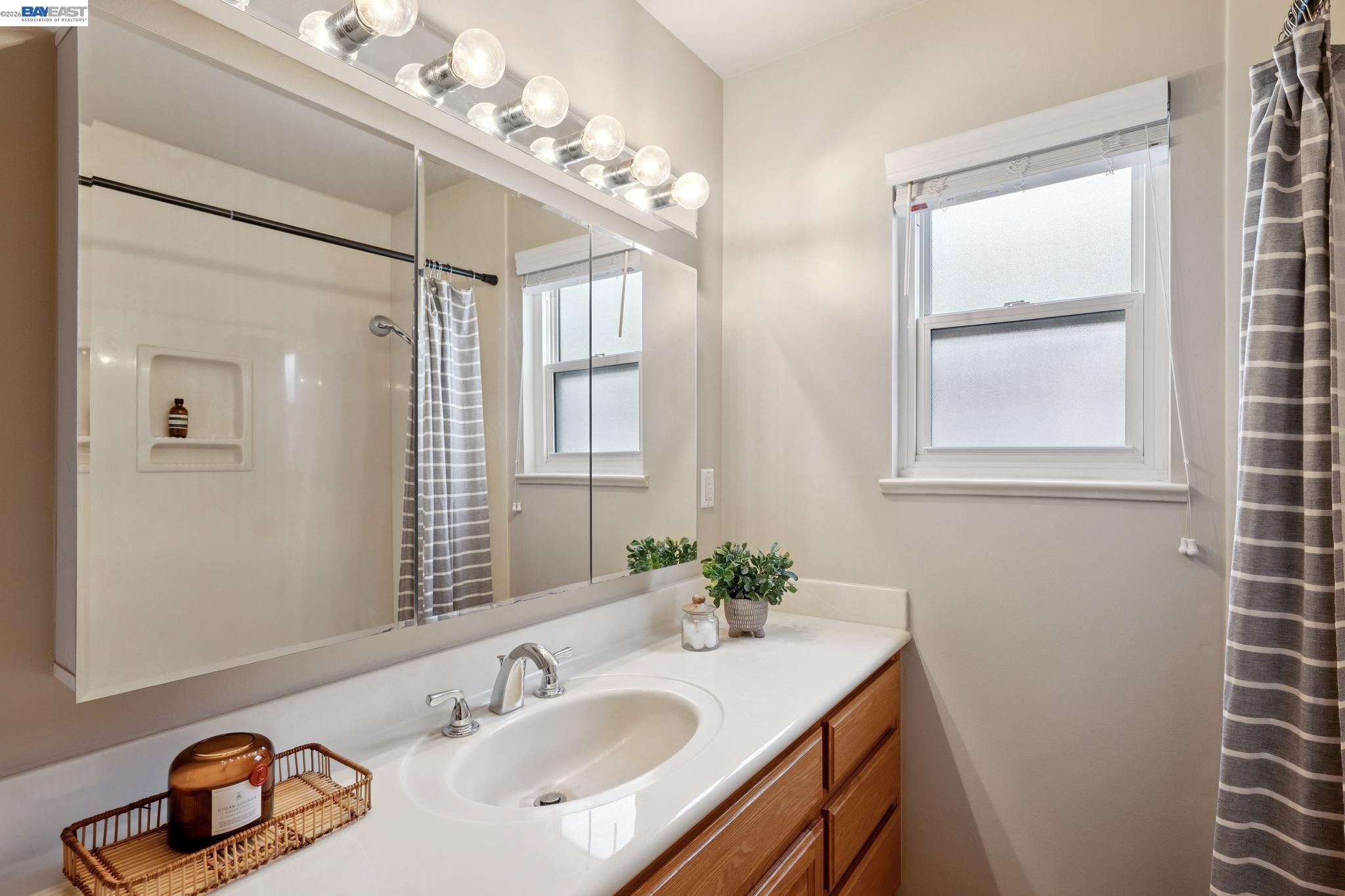 328 Sand Beach Road Alameda, CA 94501 - Photo 37 of 48 a bathroom with a sink and a mirror