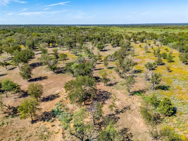 a view of a lake with a yard