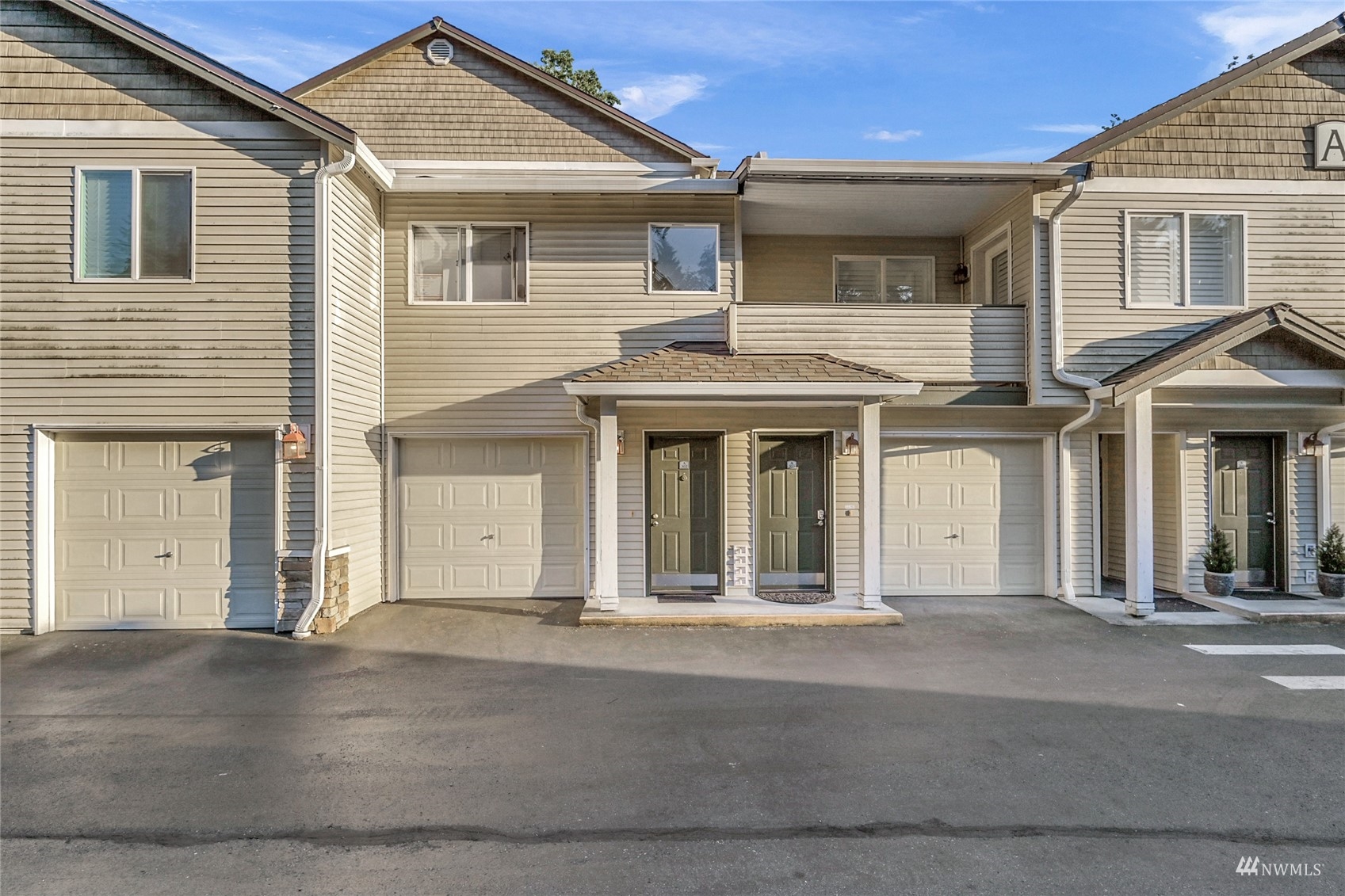 a front view of a house