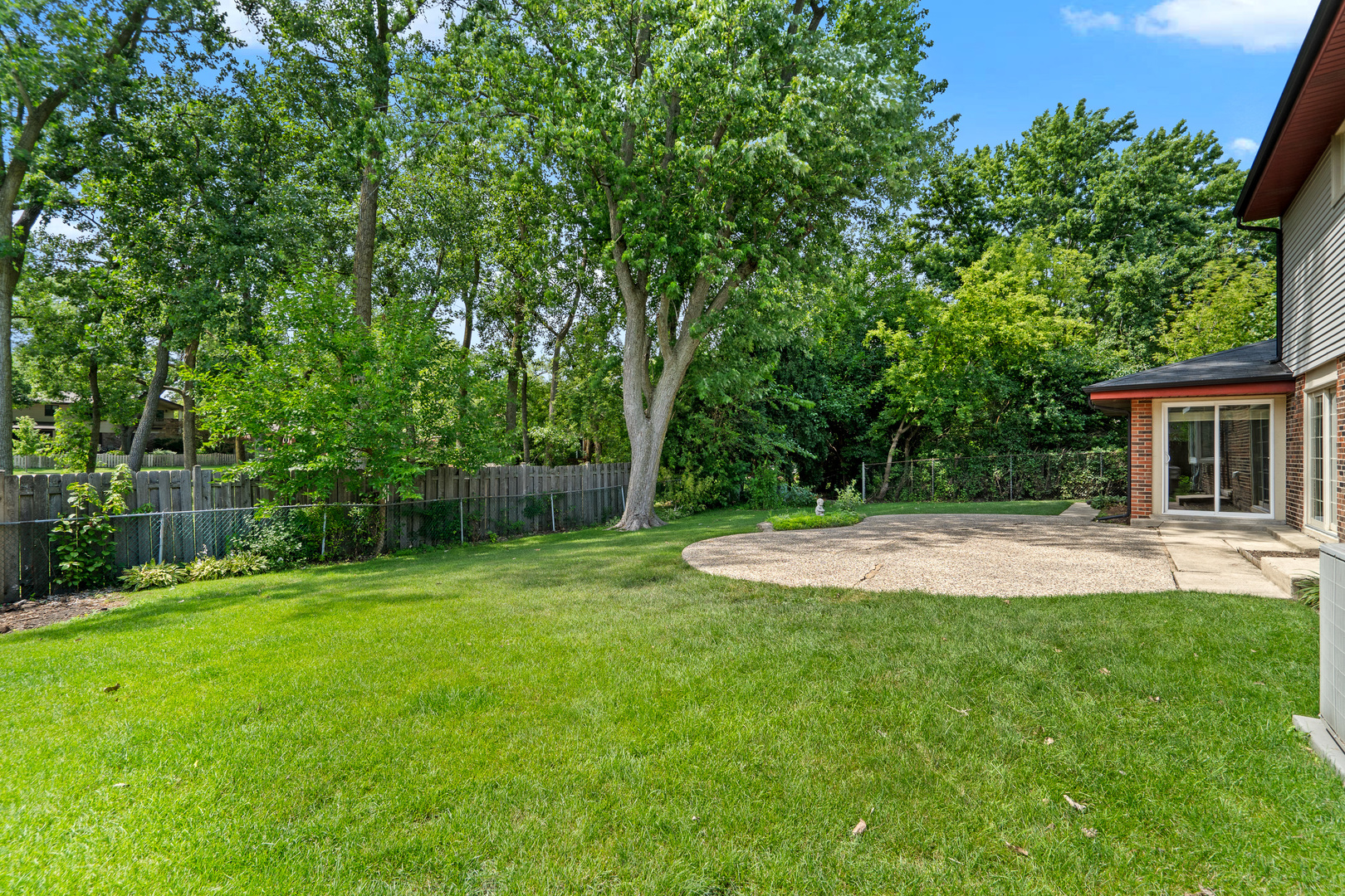 1820 Clover Road Northbrook, IL 60062 - Photo 23 of 29 a view of a backyard with a garden