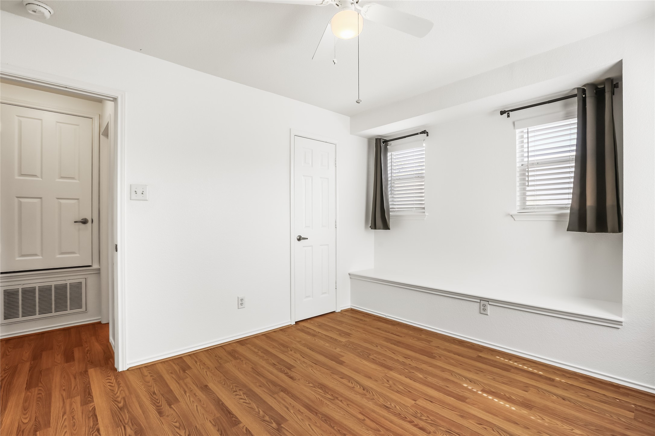 2010 Ashberry Trail Georgetown, TX 78626 - Photo 19 of 24 Unfurnished bedroom with wood finished floors and ceiling fan