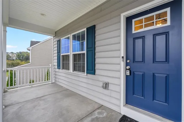 a view of front door