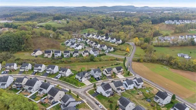 an aerial view of a city