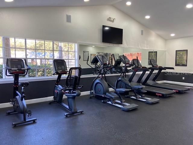 2203 Key W Court, Unit 422 Kissimmee, FL 34741 - Photo 32 of 41 a view of a room with gym equipment