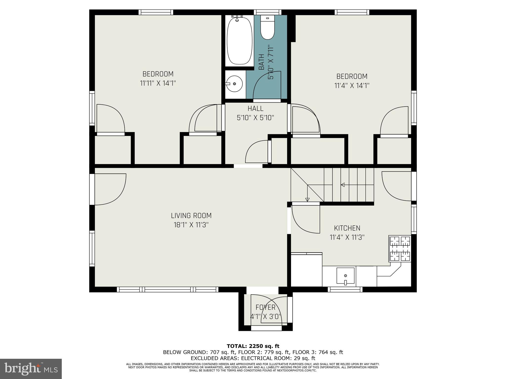 4405 Rokeby Road Baltimore, MD 21229 - Photo 18 of 23 First Floor Layout