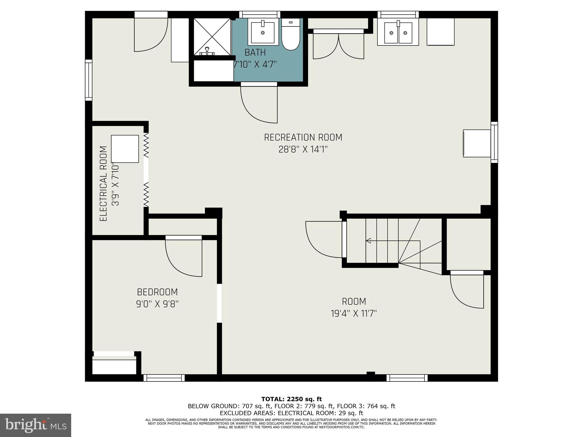4405 Rokeby Road Baltimore, MD 21229 - Photo 19 of 23 2nd fl Layout