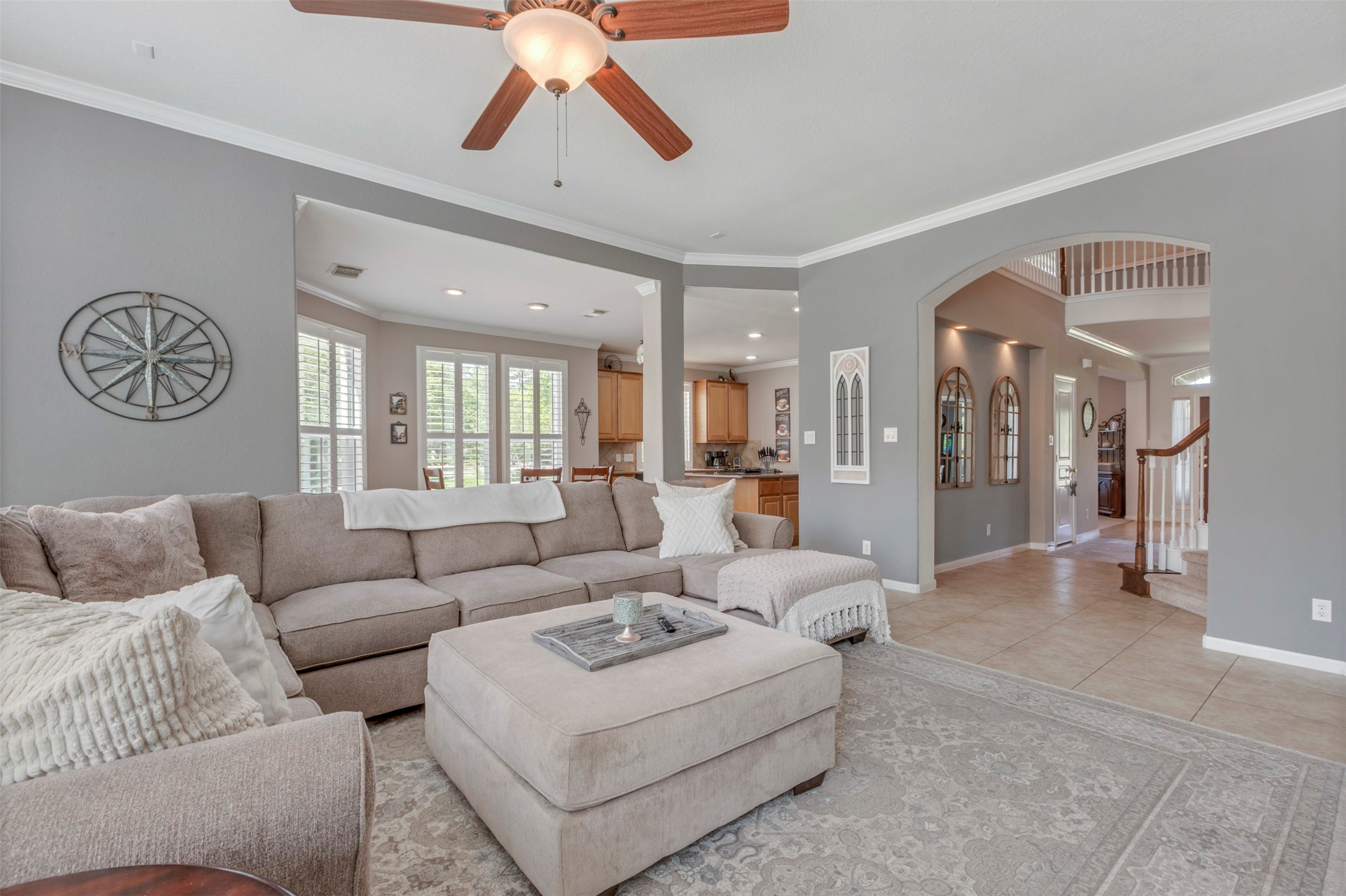 1120 Silveridge Conroe, TX 77304 - Photo 13 of 39 a living room with furniture and a large window