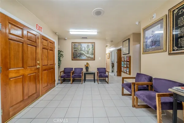 a room with furniture