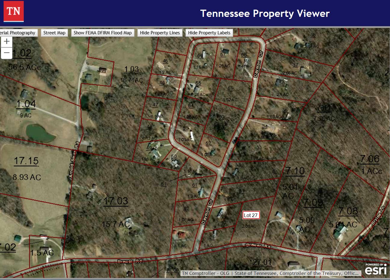 27 Brewer Road Crossville, TN 38572 - Photo 1 of 9 Aerial TN Property Viewer