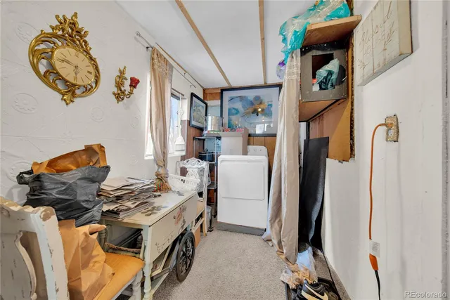 a room with storage and utility