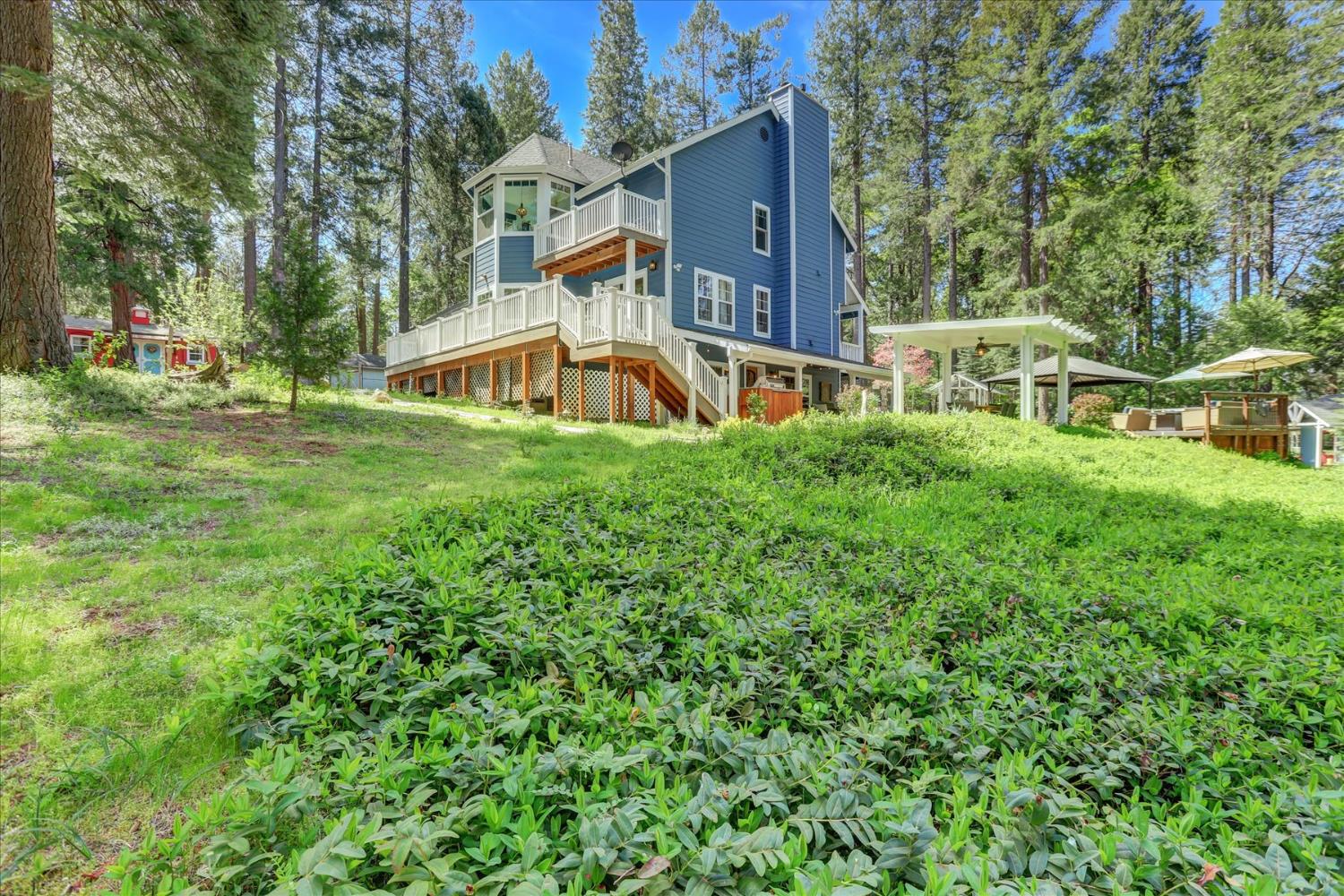 19793 Scotts Flat Road Nevada City, CA 95959 - Photo 47 of 50 an aerial view of a house with a big yard