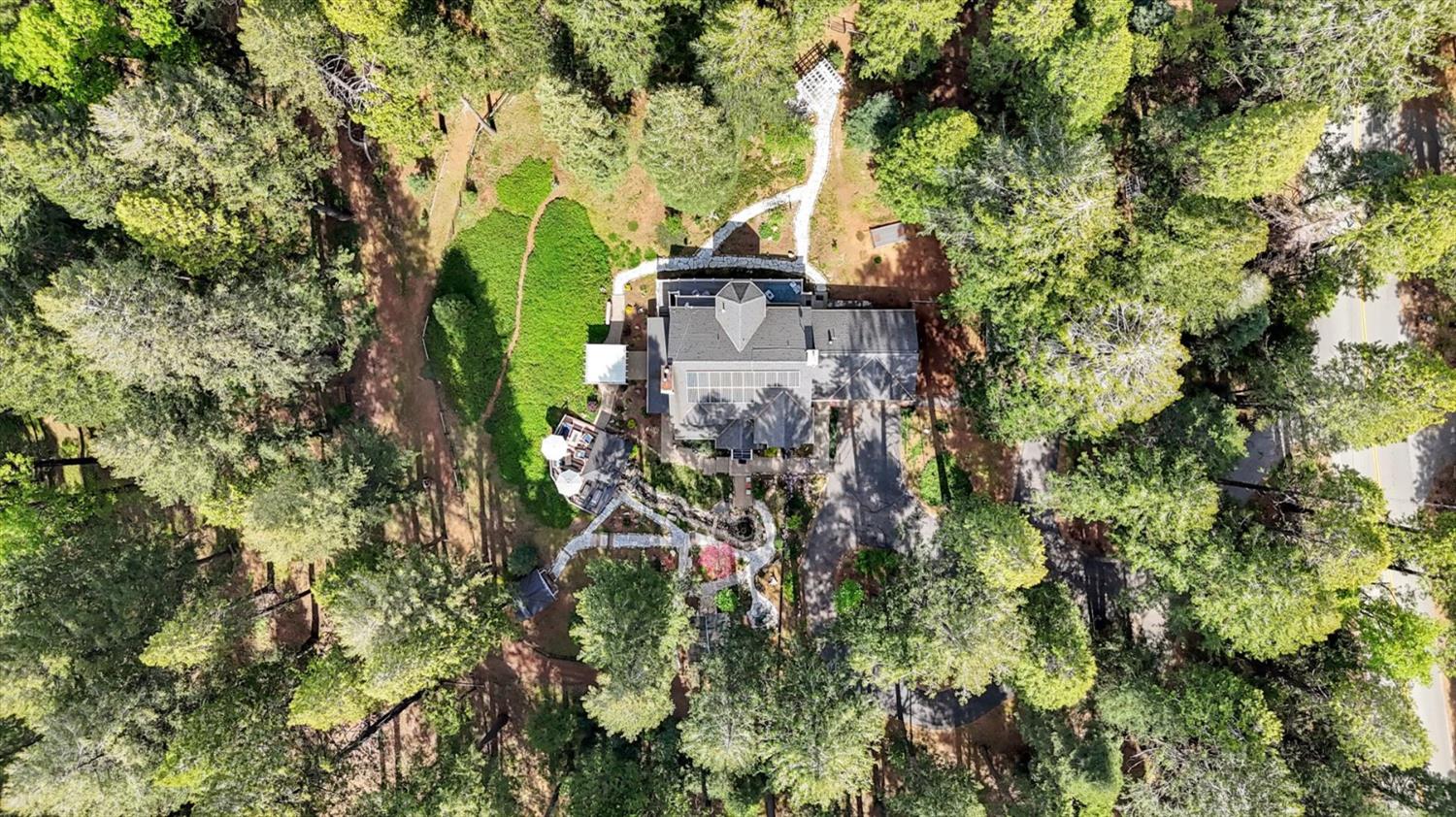 19793 Scotts Flat Road Nevada City, CA 95959 - Photo 5 of 50 an aerial view of a house with a yard