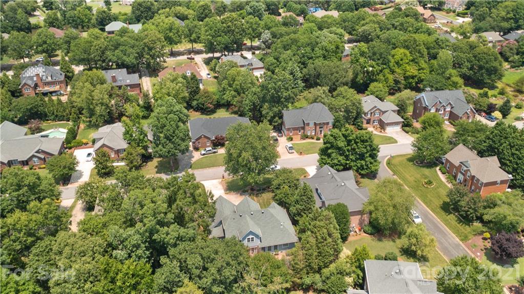 348 Gringley Hill Road Fort Mill, SC 29708 - Photo 17 of 33 an aerial view of residential house with outdoor space and trees all around