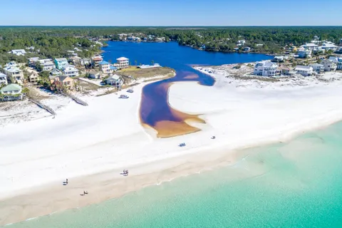 view of an ocean beach