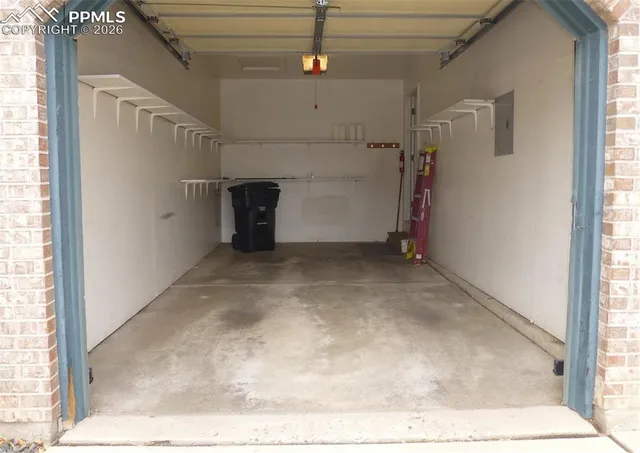 a view of a balcony with ocean view
