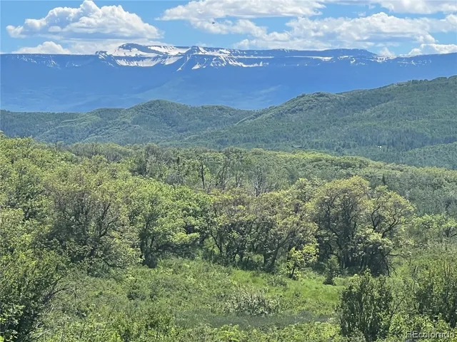 a view of an outdoor space and mountain view