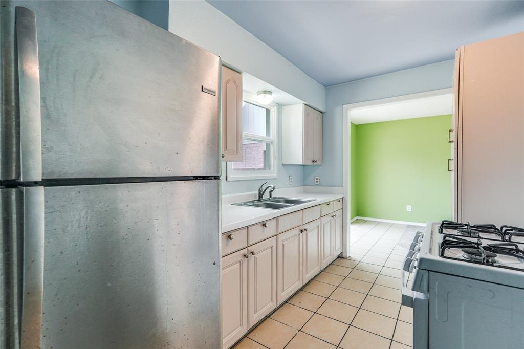 4022 Baker Avenue Dallas, TX 75212 - Photo 6 of 18 a kitchen with stainless steel appliances granite countertop a sink stove and refrigerator