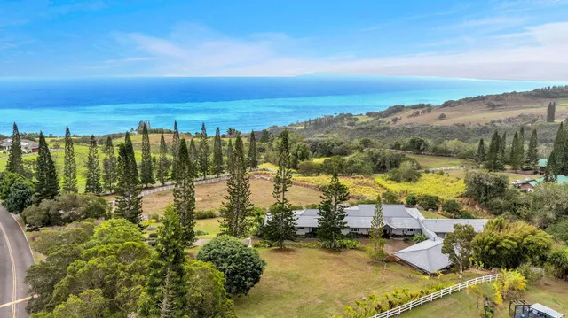 a view of a patio with a table and chairs under an umbrella