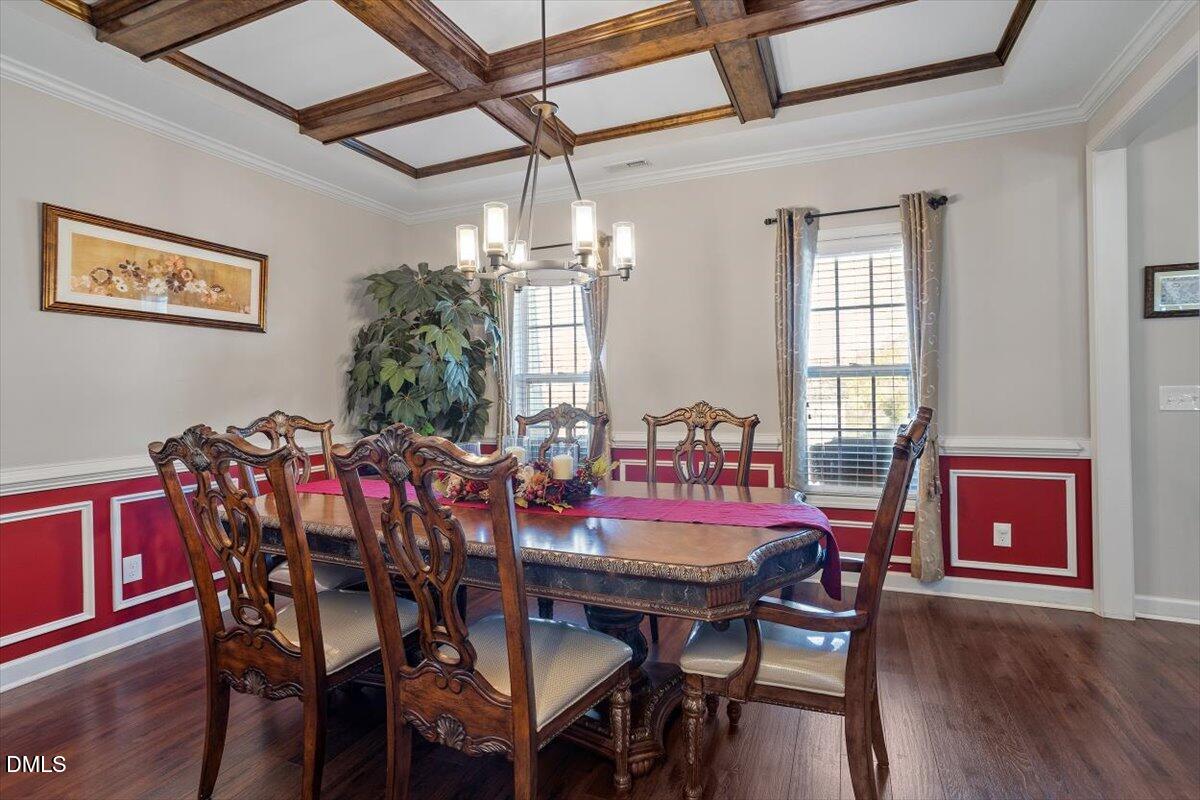 109 North Sunset Ridge Drive Willow Spring, NC 27592 - Photo 16 of 54 a view of a dining room with furniture and window