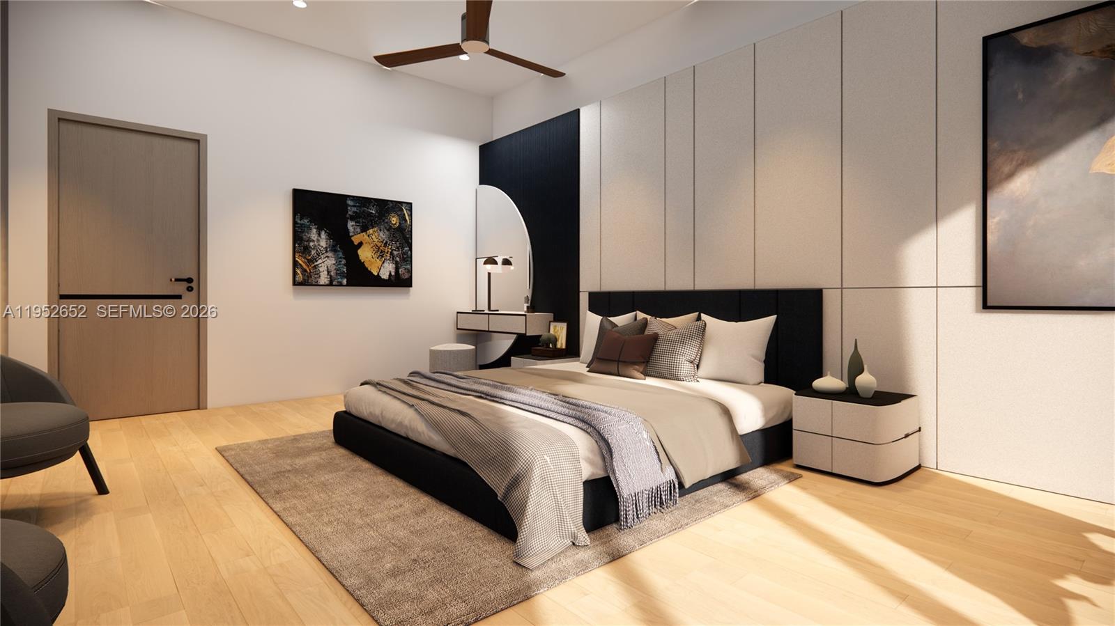 1105 Southwest 22nd Terrace Miami, FL 33129 - Photo 28 of 56 a bedroom with bed and a flat screen tv