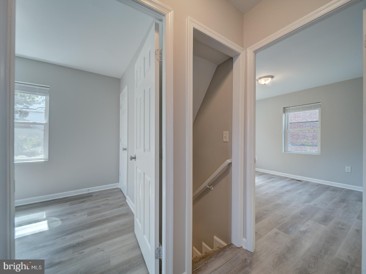 4217 Vine Street Capitol Heights, MD 20743 - Photo 27 of 60 a view of a hallway with wooden floor and entryway