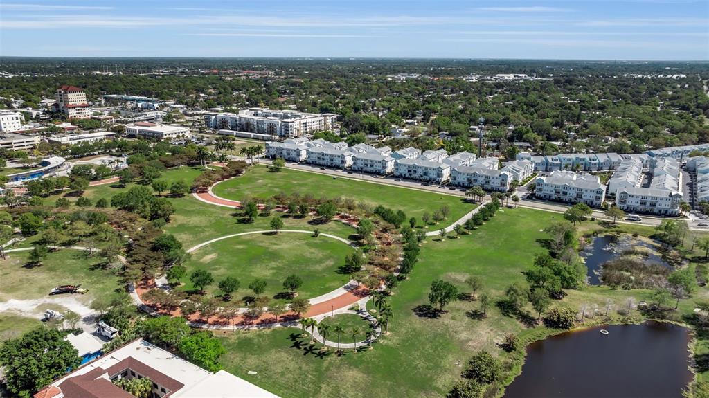 2554 Ruffing Court Sarasota, FL 34237 - Photo 32 of 32 an aerial view of residential houses with outdoor space and trees