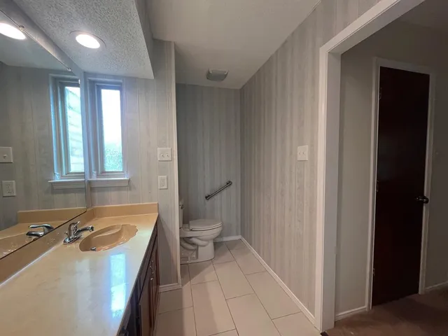 a bathroom with a sink and a toilet