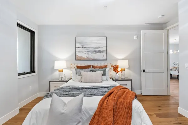 a view of a room with rack on the wall