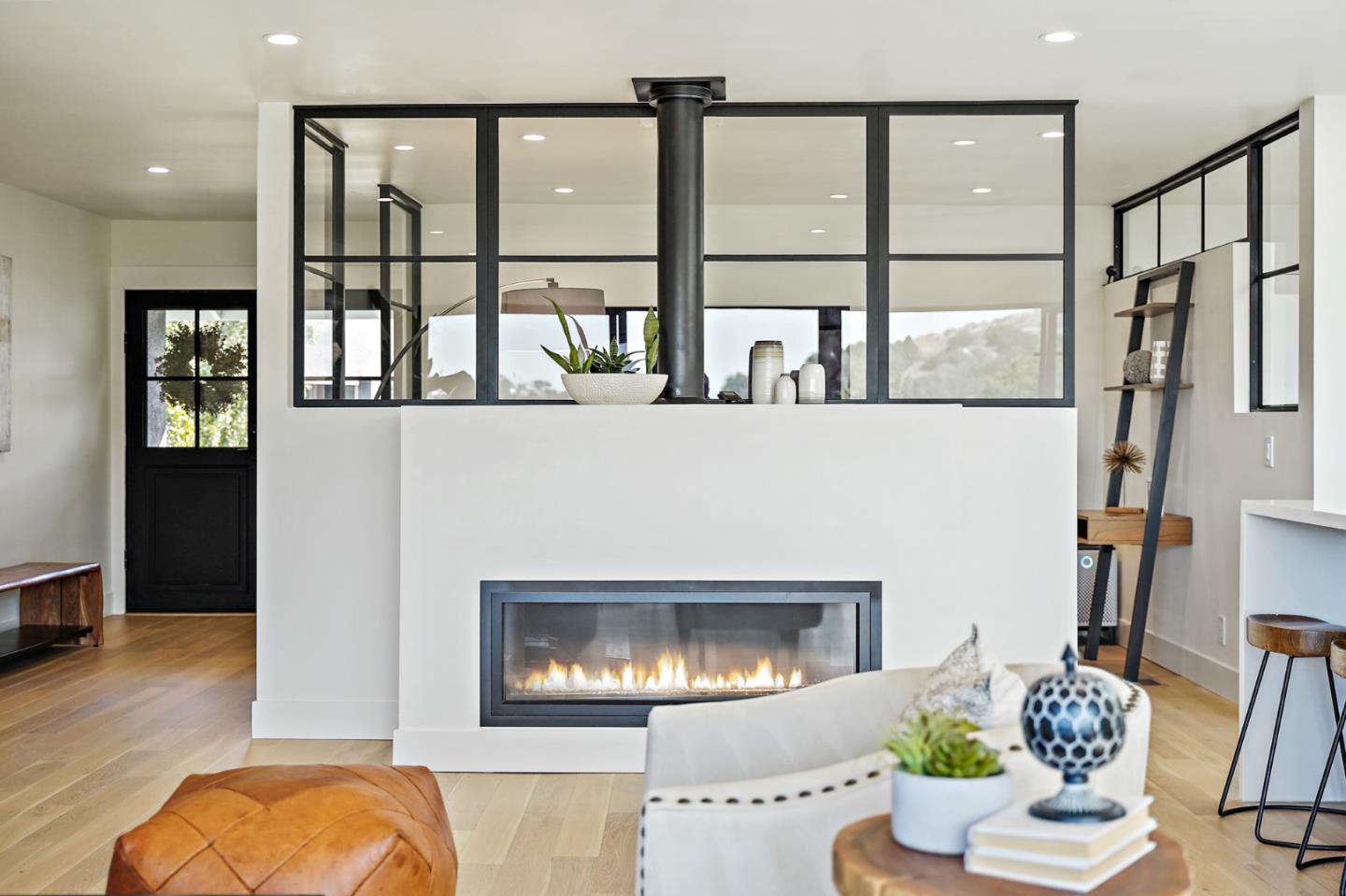 1914 Bishop Road Belmont, CA 94002 - Photo 27 of 79 a living room with furniture and a fireplace
