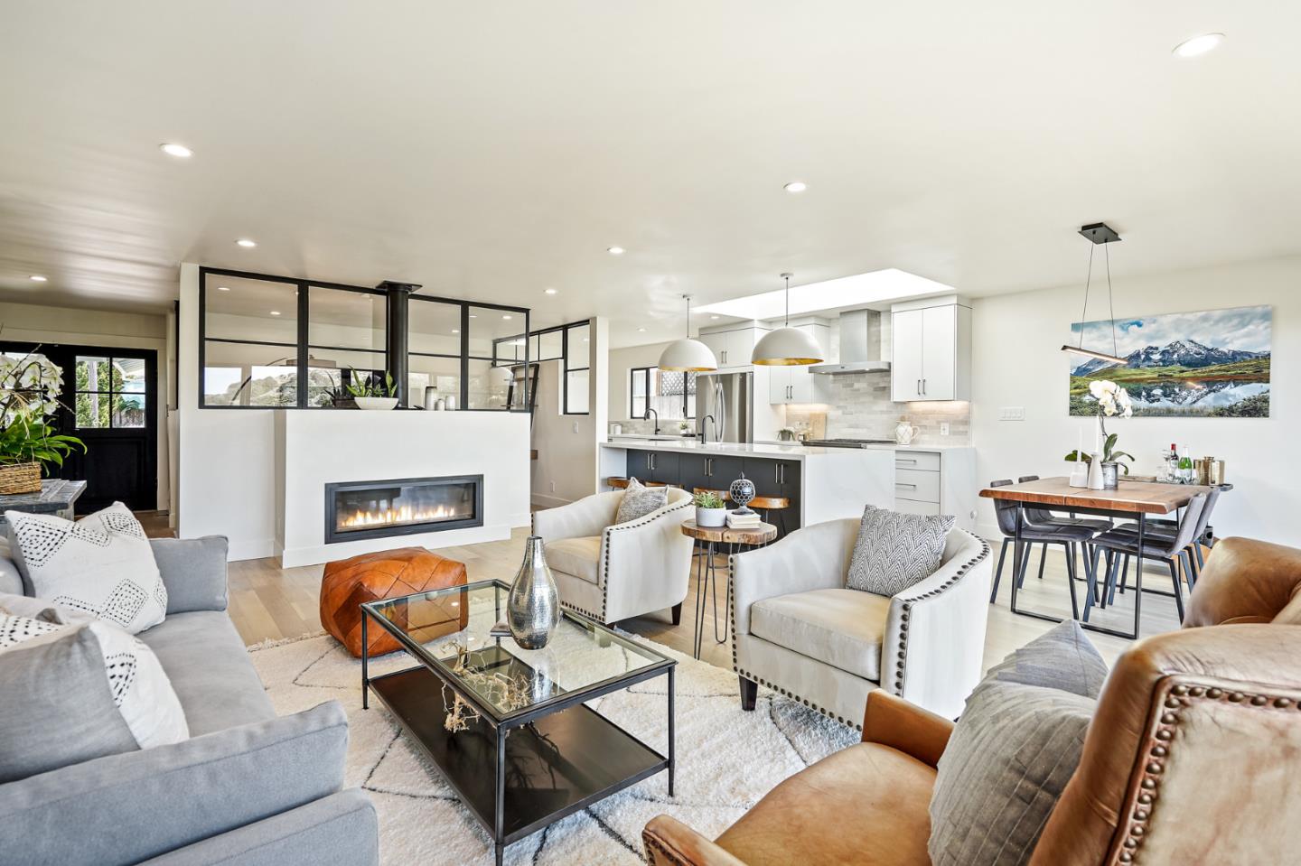 1914 Bishop Road Belmont, CA 94002 - Photo 6 of 79 a living room with furniture and a fireplace