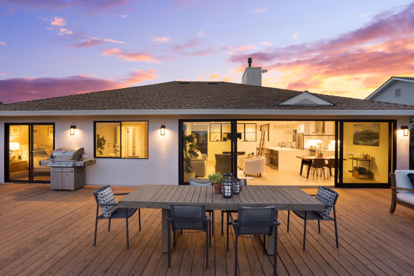 1914 Bishop Road Belmont, CA 94002 - Photo 66 of 79 a view of a dining room with furniture window and wooden floor