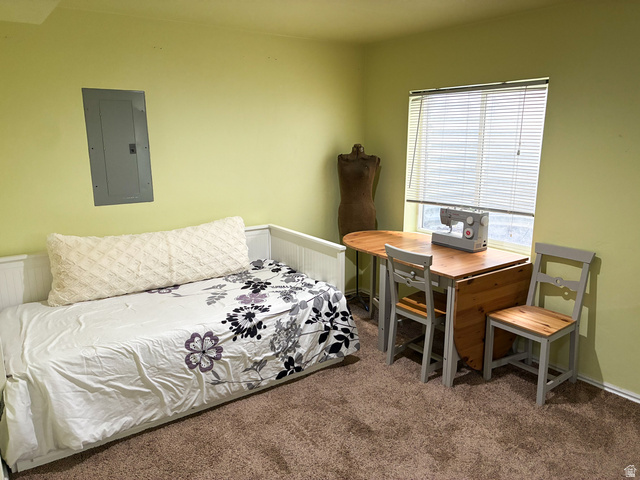 297 West Bricker Road Draper, UT 84020 - Photo 18 of 25 Carpeted bedroom featuring electric panel