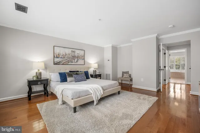 a view of a room that has a window in it