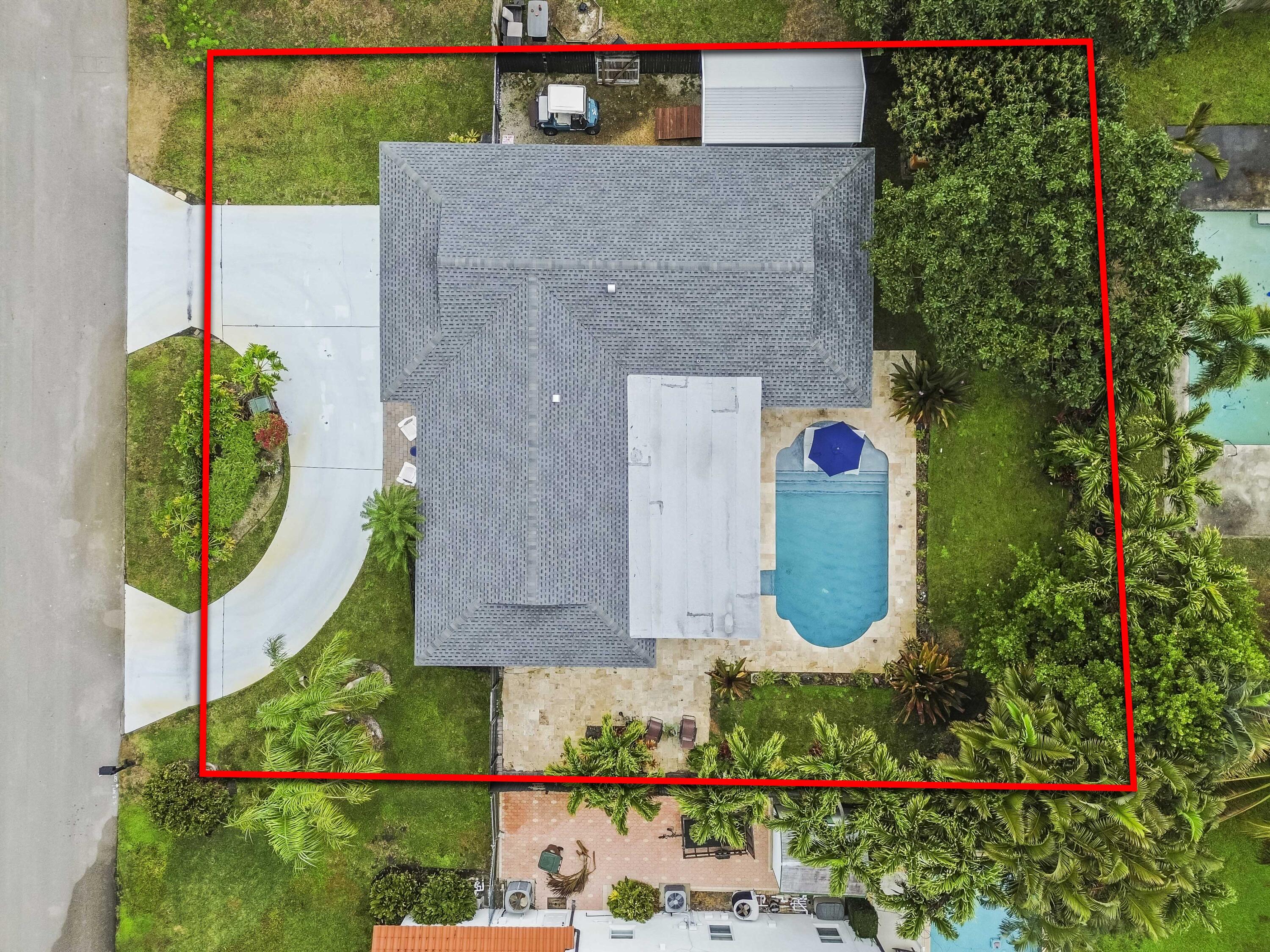 6427 Travis Road Lake Clarke Shores, FL 33406 - Photo 30 of 32 60 Aerial 04