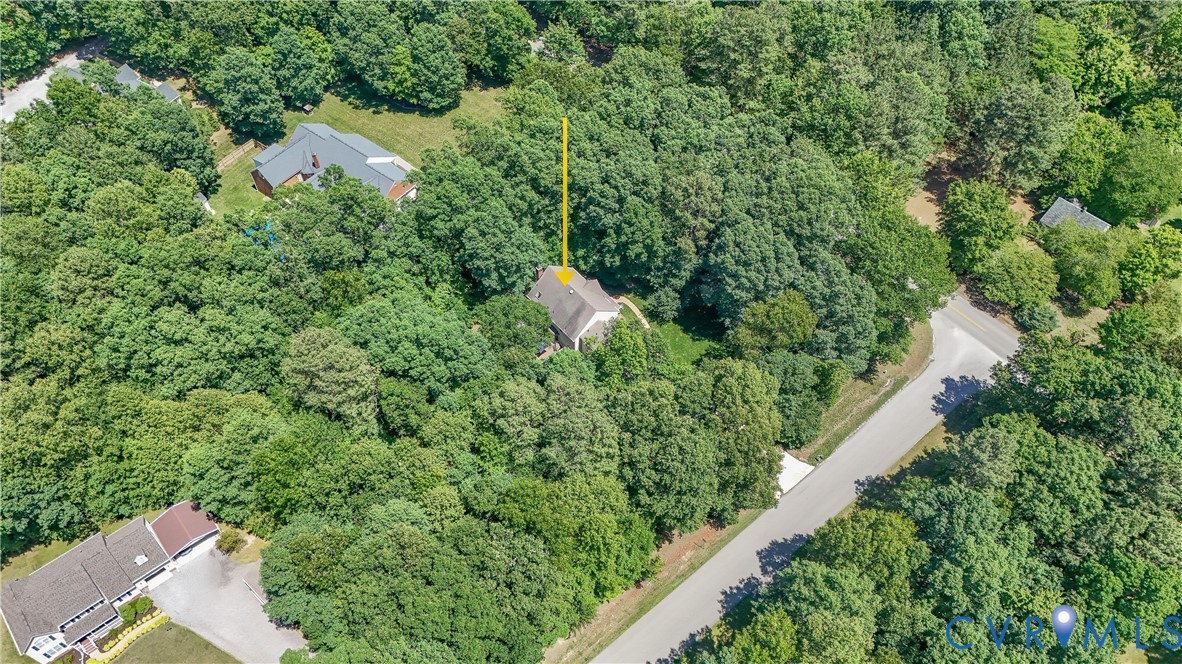 12512 2nd Branch Road Chesterfield, VA 23838 - Photo 51 of 56 an aerial view of a house with a yard and outdoor seating