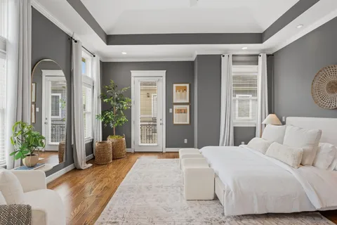a bathroom with a sink double vanity and a mirror