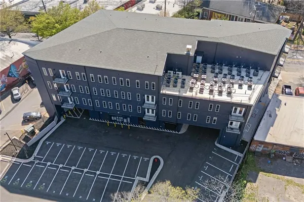 a view of balcony with wooden stairs