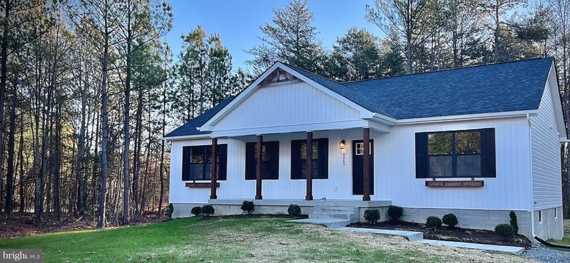 Charming home nestled among serene pines.
