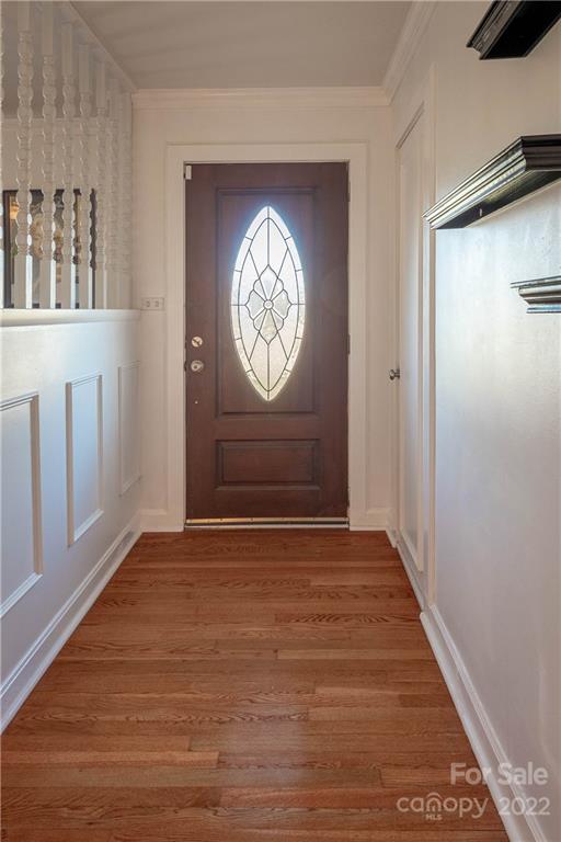 7680 Rhodhiss Road Connelly Springs, NC 28612 - Photo 2 of 25 a view of an entryway with wooden floor