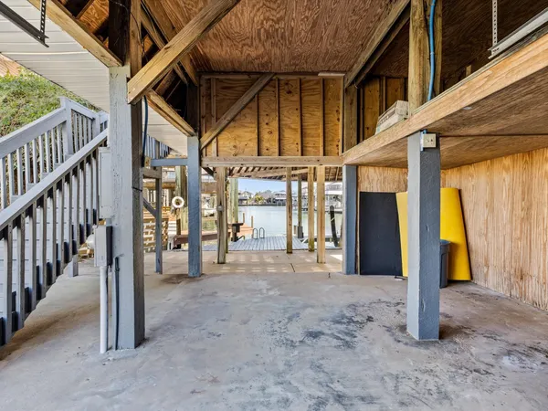 a view of a house with wooden floor