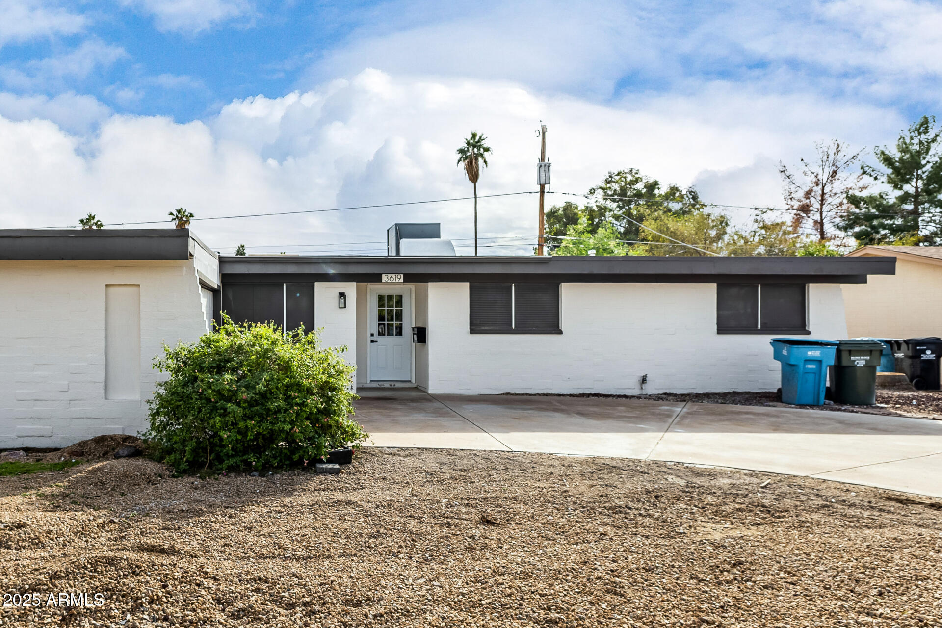 a view of a house with a patio