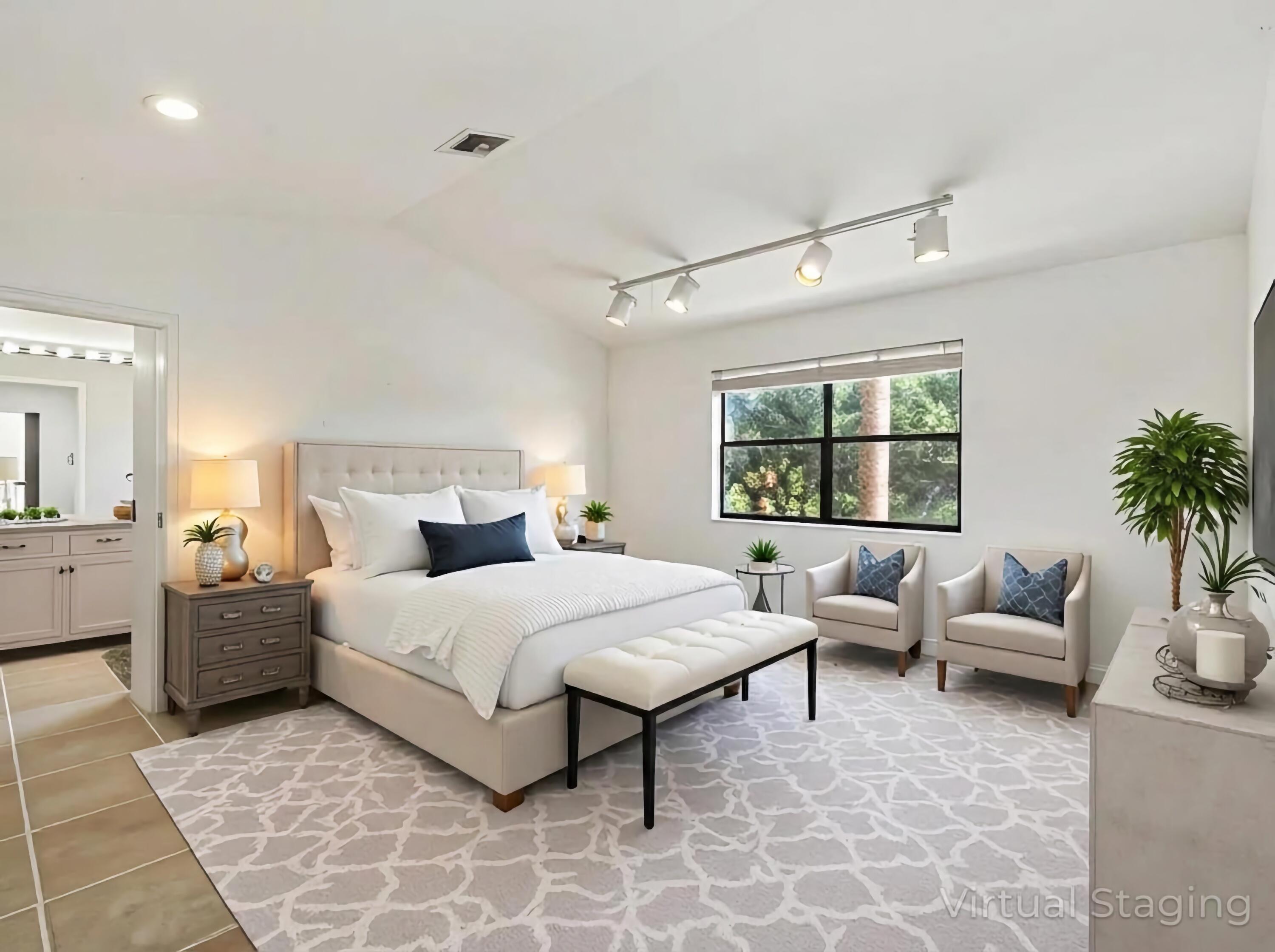 22511 Meridiana Drive Boca Raton, FL 33433 - Photo 36 of 40 a bedroom with a large bed and a couch