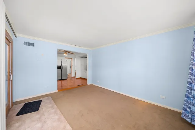 a view of an empty room