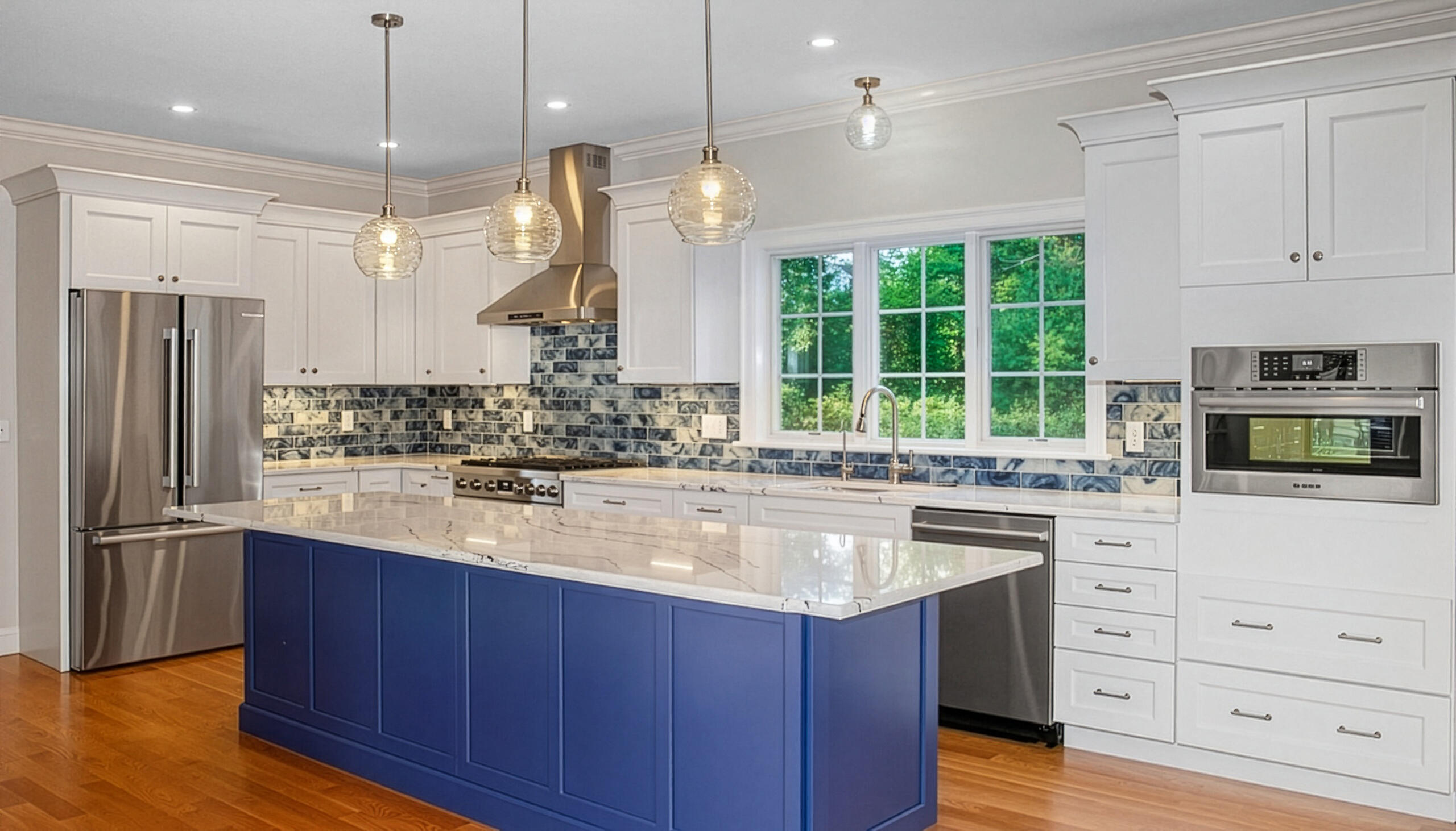 0 Ridgewood Drive Brewster, MA 02631 - Photo 14 of 39 a kitchen with stainless steel appliances granite countertop a sink a stove and a refrigerator