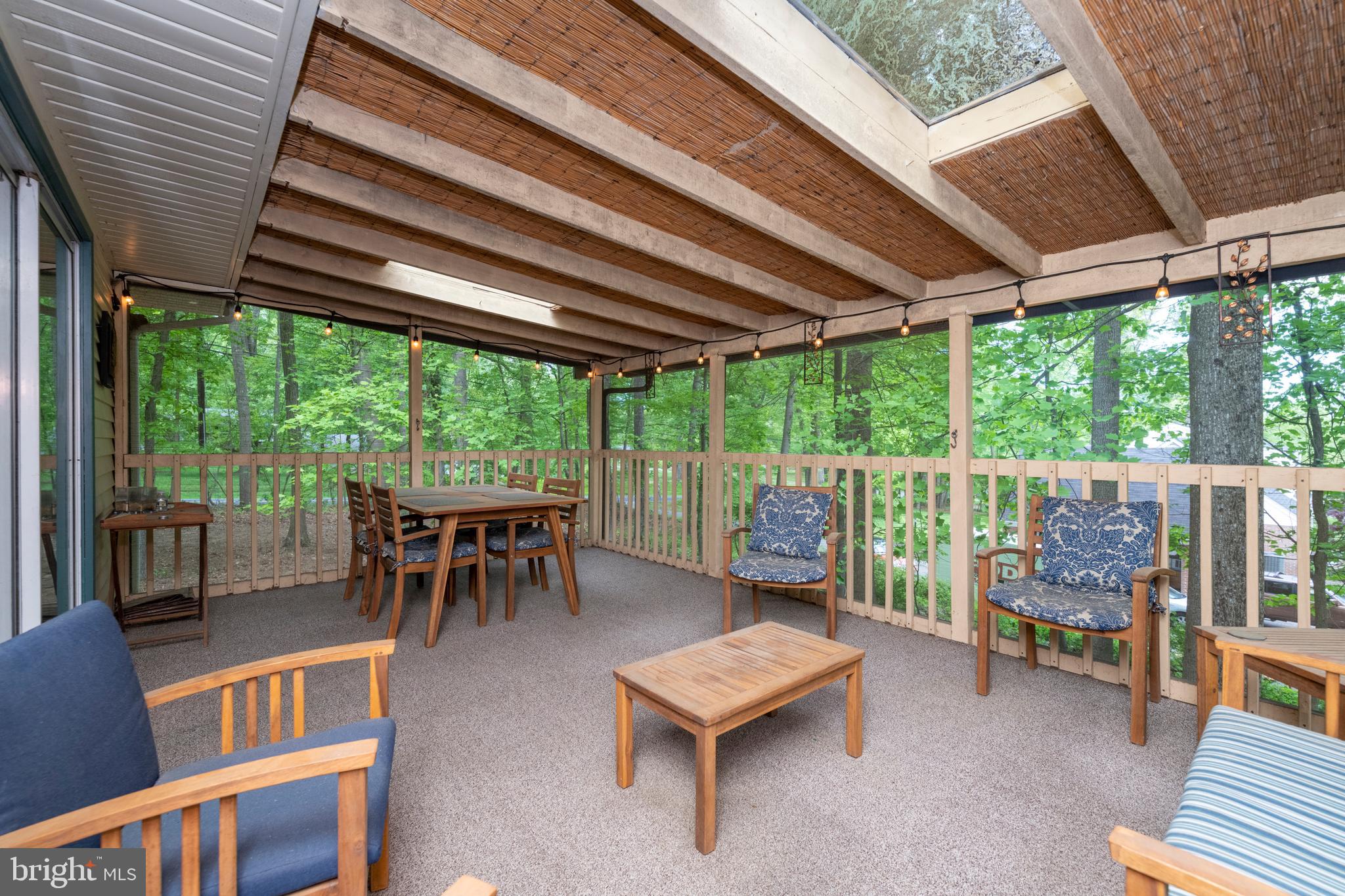 12262 Etchison Road Ellicott City, MD 21042 - Photo 17 of 47 Screened Deck has sky lights